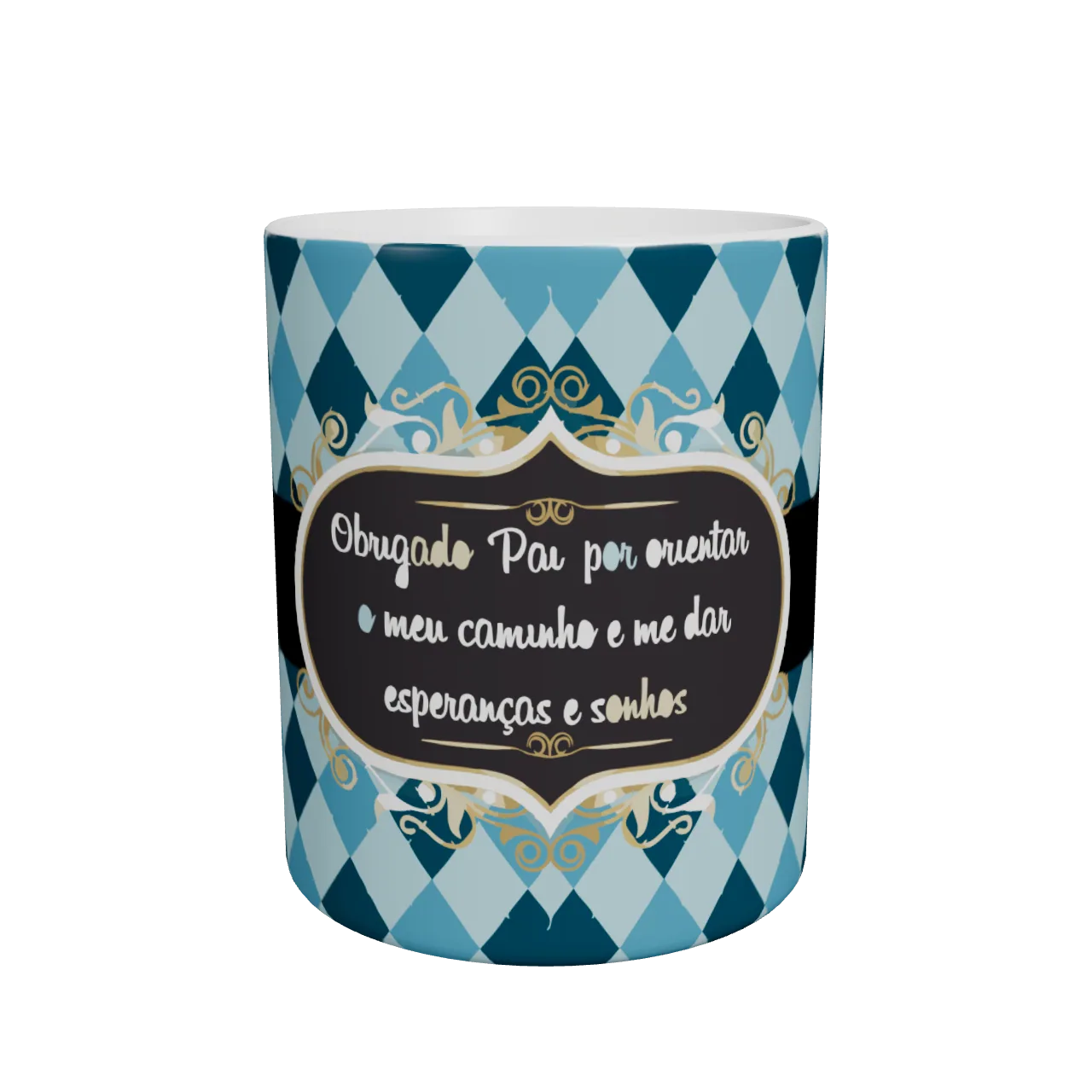 Caneca Obrigado pelos Conselhos · Frente da caneca