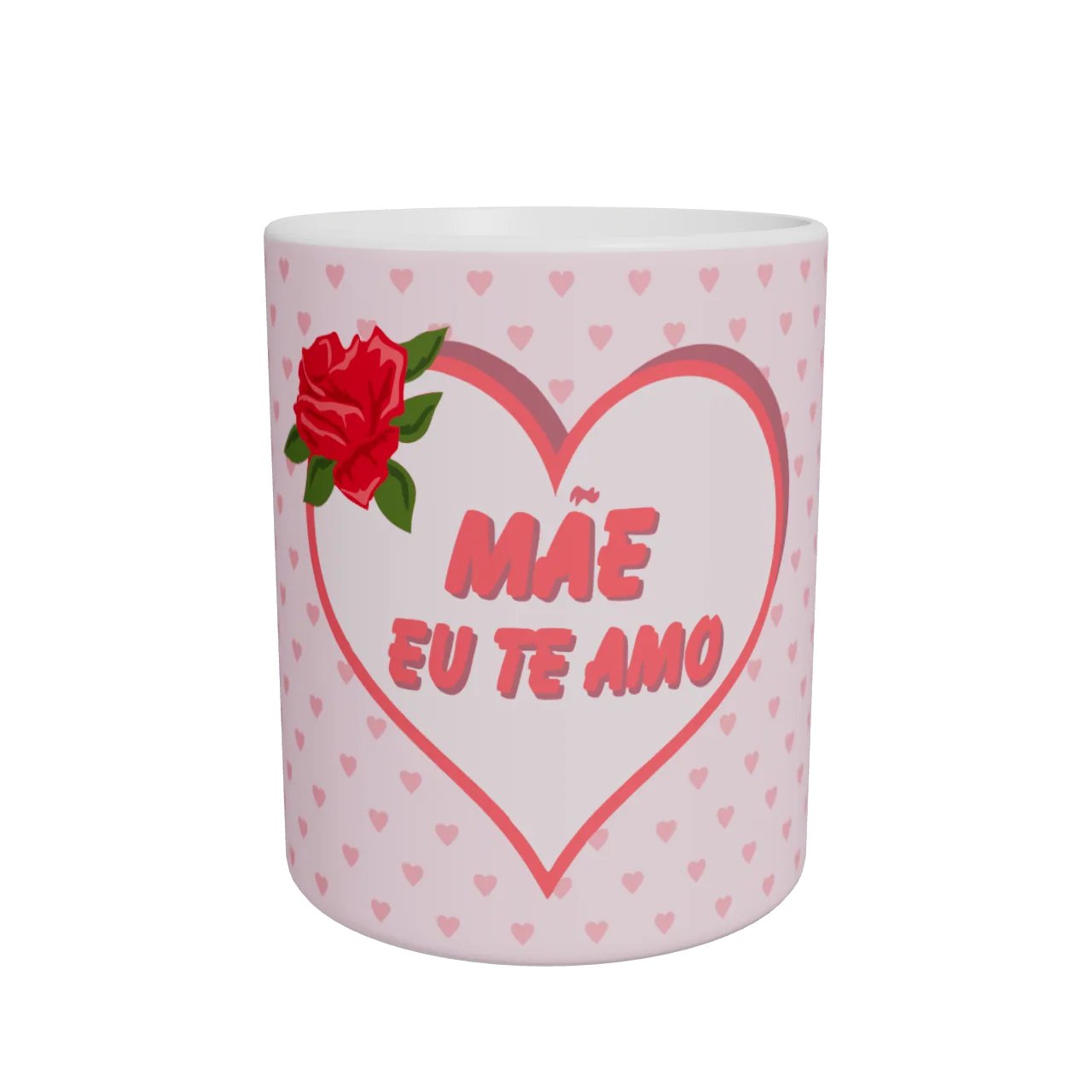 Caneca Mãe, Eu Te Amo · Frente da caneca