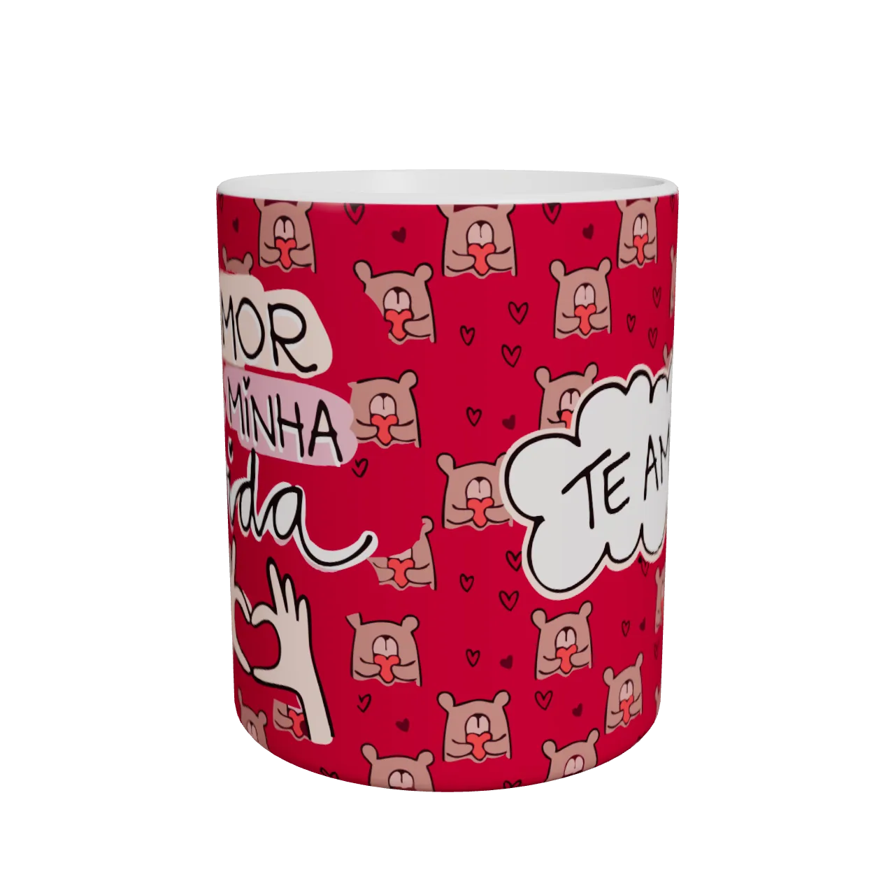 Caneca Amor da Minha Vida · Frente da caneca