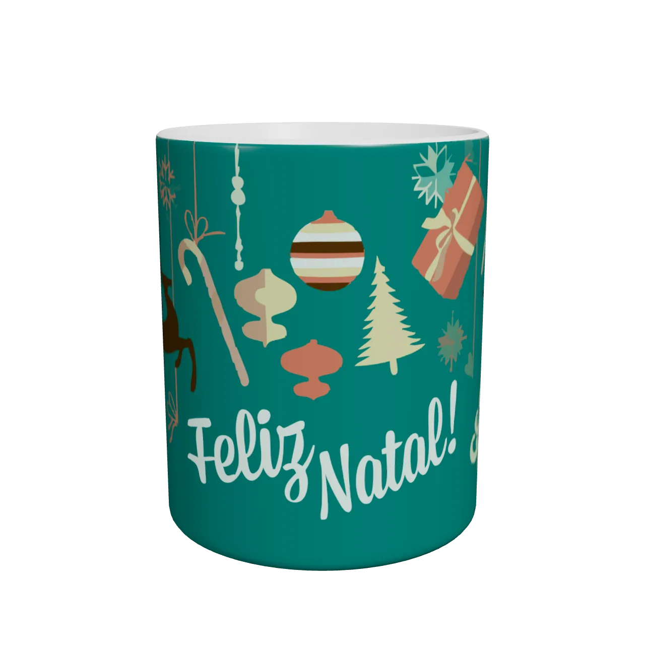 Caneca Natal Encantado · Frente da caneca